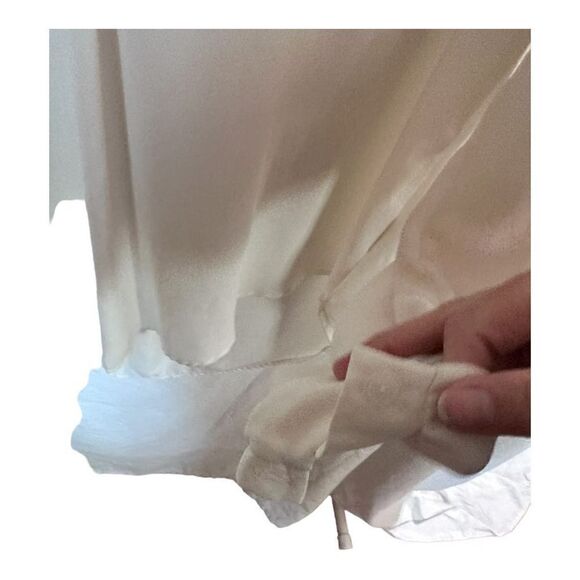LUSH White Chiffon Popover Blouse - Size S - Picture 6 of 10